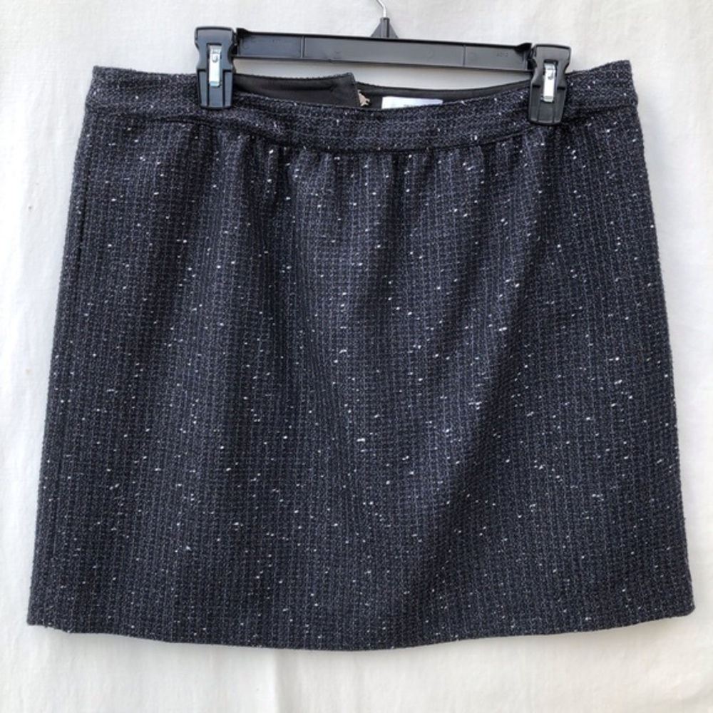 Ann Taylor Loft Tweed skirt with sparkle 12 - Picture 2 of 6